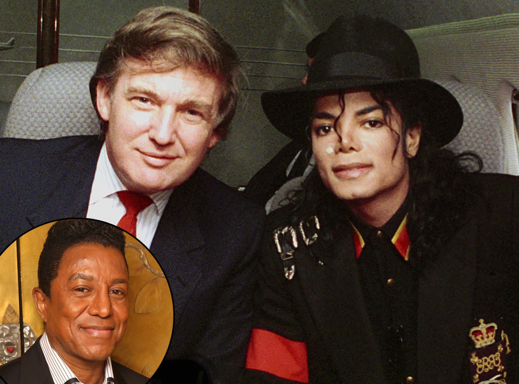 Michael Jackson, Donald Trump, Jermaine Jackson Michael Jackson, Donald Trump, Jermaine Jackson
